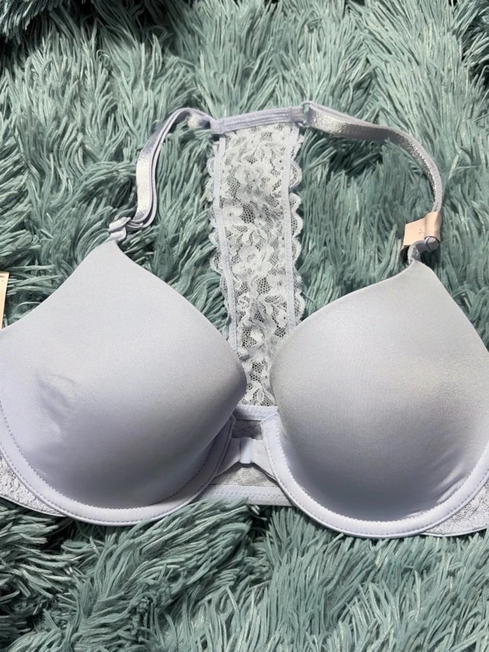 Victoria's Secret Light Lavender Lace-Back T-Shirt Bra